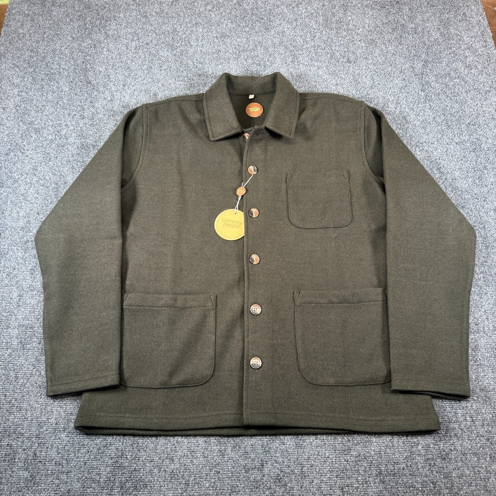 Common People Layering Essentials Shacket Mens M Wool Blend Chore Jacket NWT